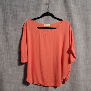 Cloth & Stone orange  Top size L